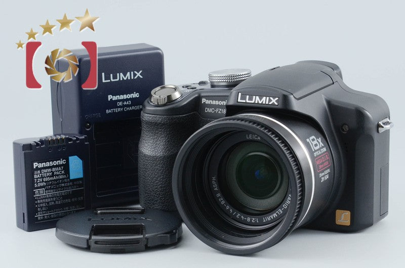 Panasonic LUMIX DMC-FZ18 Black 8.1 MP Digital Camera from Japan