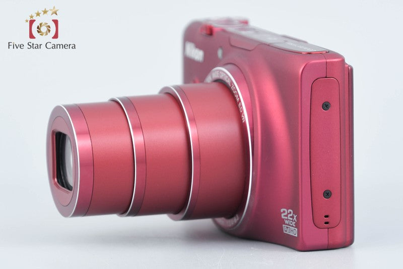 Nikon COOLPIX S9500 Velvet Red 18.1 MP Digital Camera from Japan