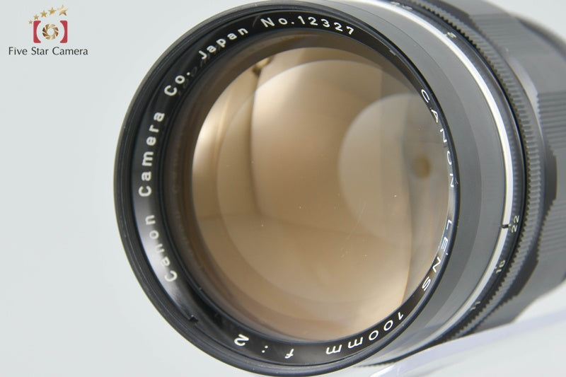 Canon 100mm f/2 L39 LTM Leica Thread Mount Lens