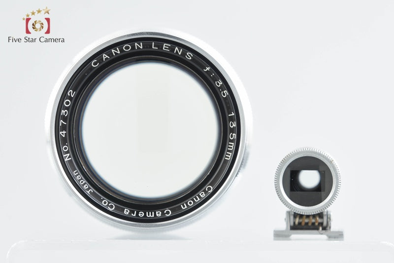 Canon 135mm f/3.5 L39 LTM Leica Thread Mount Lens w/ 135mm Viewfinder