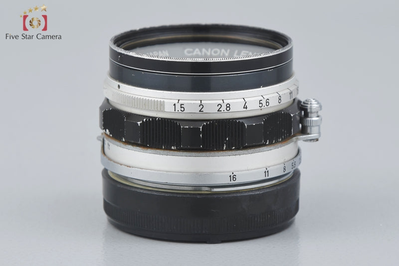 Canon 35mm f/1.5 L39 LTM Leica Thread Mount + Mount Adapter for Leica M Mount
