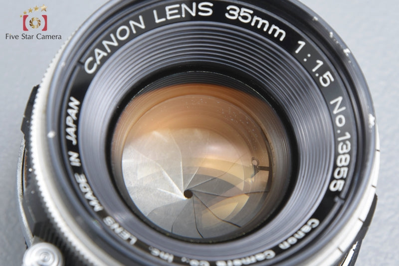 Canon 35mm f/1.5 L39 LTM Leica Thread Mount + Mount Adapter for Leica M Mount