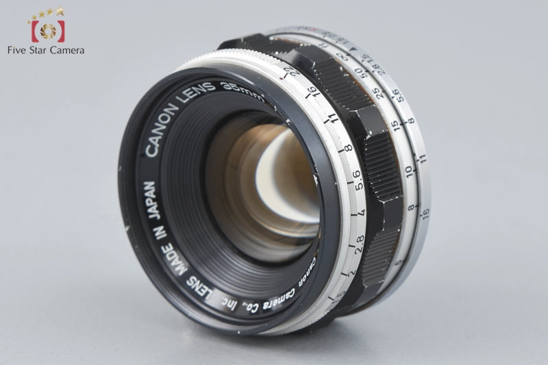 Canon 35mm f/1.5 L39 LTM Leica Thread Mount + Mount Adapter for Leica M Mount