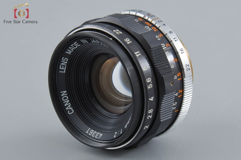 Very Good!! Canon 35mm f/2 L39 LTM Leica Thread Mount Lens