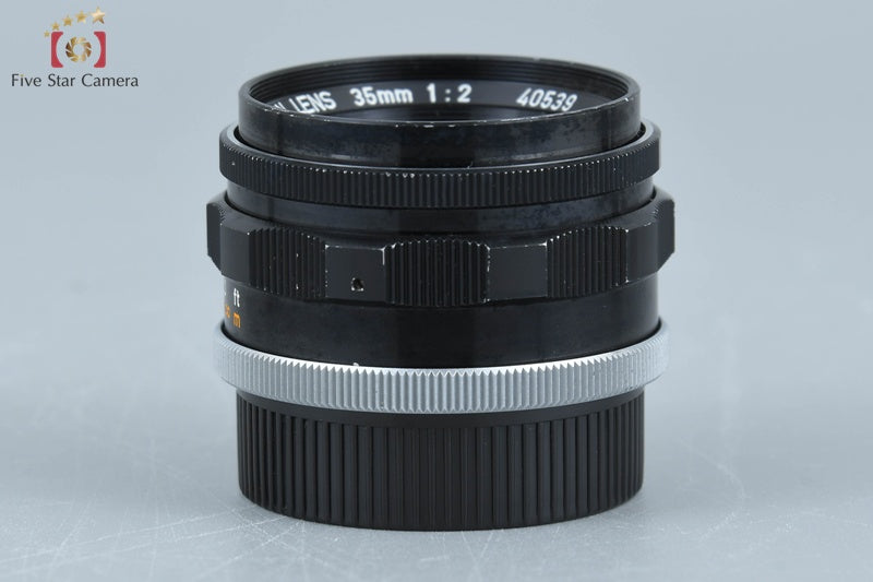 Canon 35mm f/2 L39 LTM Leica Thread Mount Lens