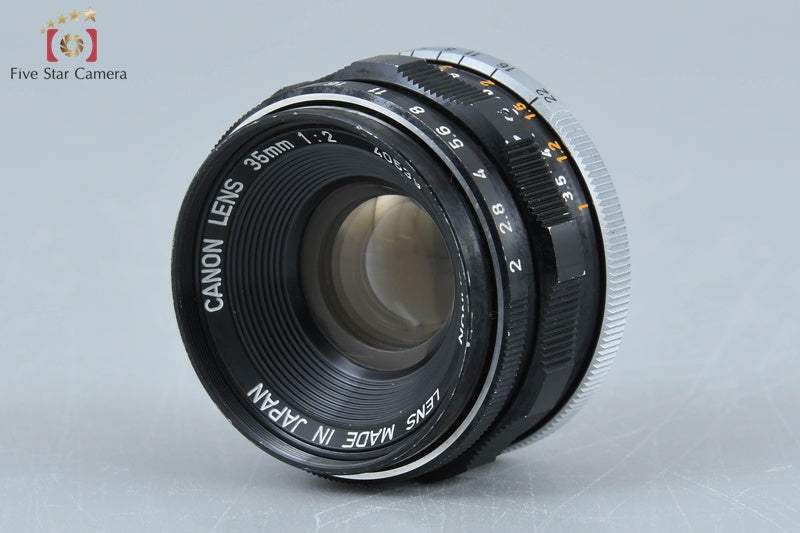 Canon 35mm f/2 L39 LTM Leica Thread Mount Lens