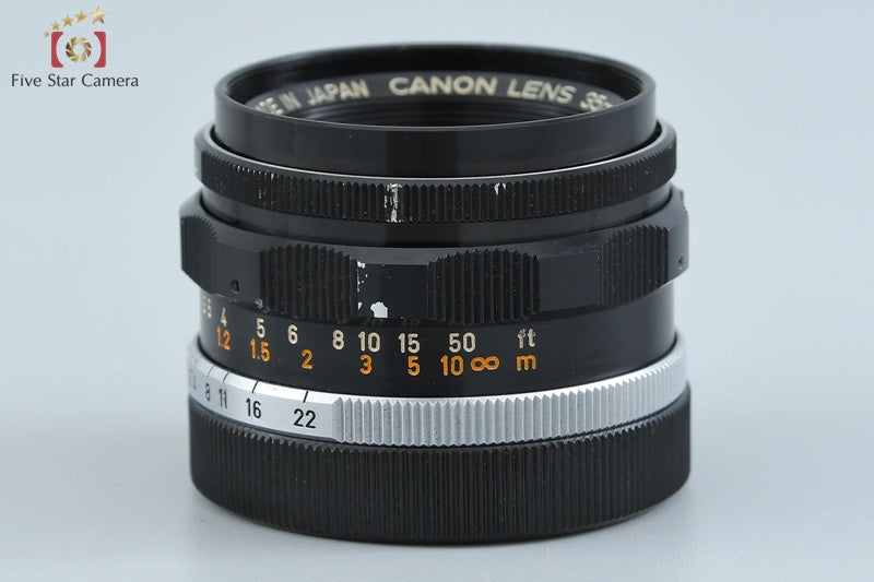 Canon 35mm f/2 L39 LTM Leica Thread Mount Lens