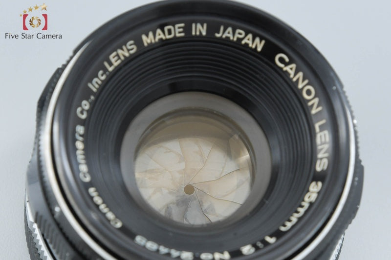 Canon 35mm f/2 L39 LTM Leica Thread Mount Lens