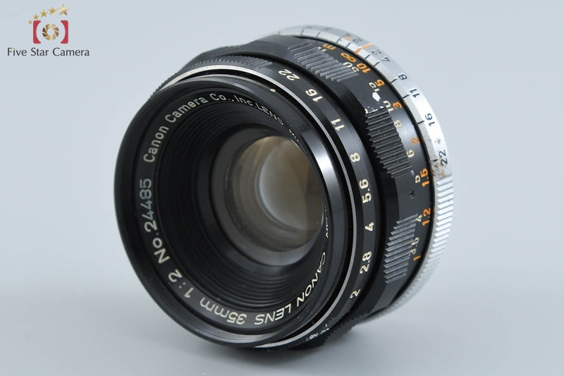 Canon 35mm f/2 L39 LTM Leica Thread Mount Lens