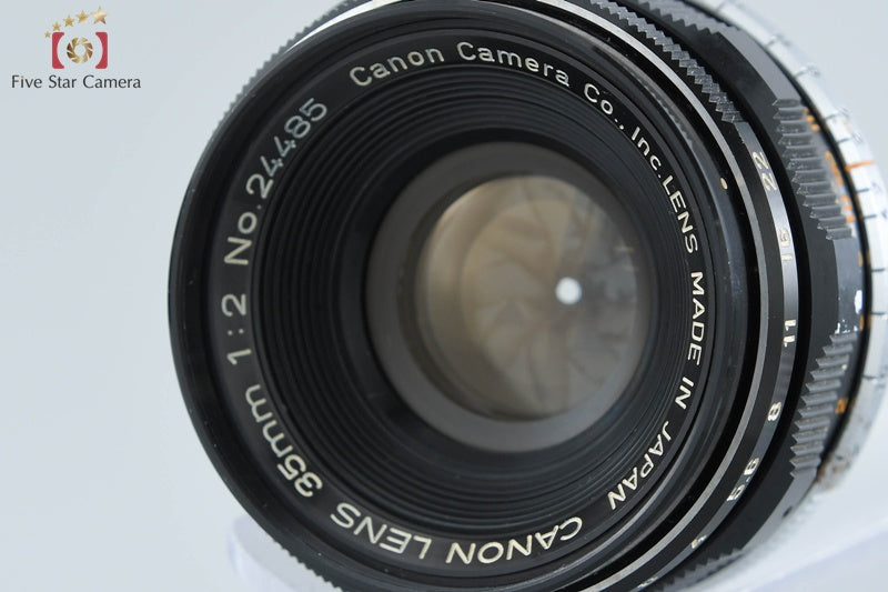 Canon 35mm f/2 L39 LTM Leica Thread Mount Lens