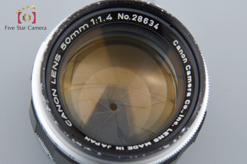 Canon 50mm f/1.4 L39 Leica Thread Mount Lens