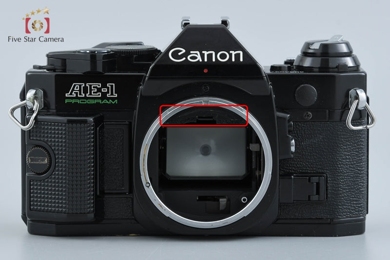 Canon AE-1 PROGRAM Black 35mm SLR Film Camera Body