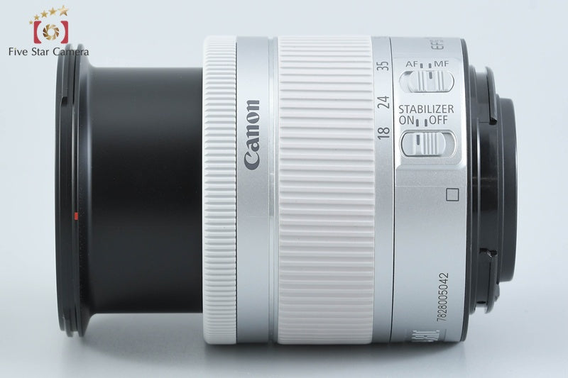 Canon 【中古】Canon キヤノン EF-S 18-55mm f/4-5.6 IS STM シルバー ズームレンズ