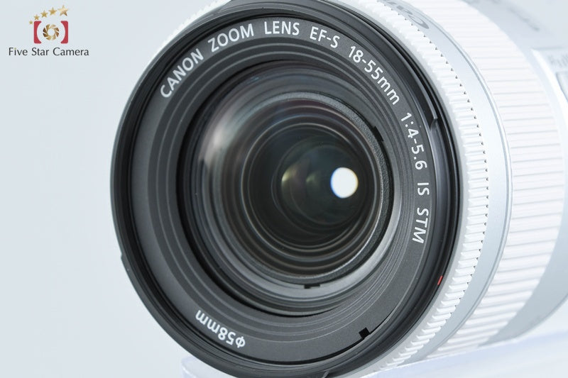 Canon 【中古】Canon キヤノン EF-S 18-55mm f/4-5.6 IS STM シルバー ズームレンズ