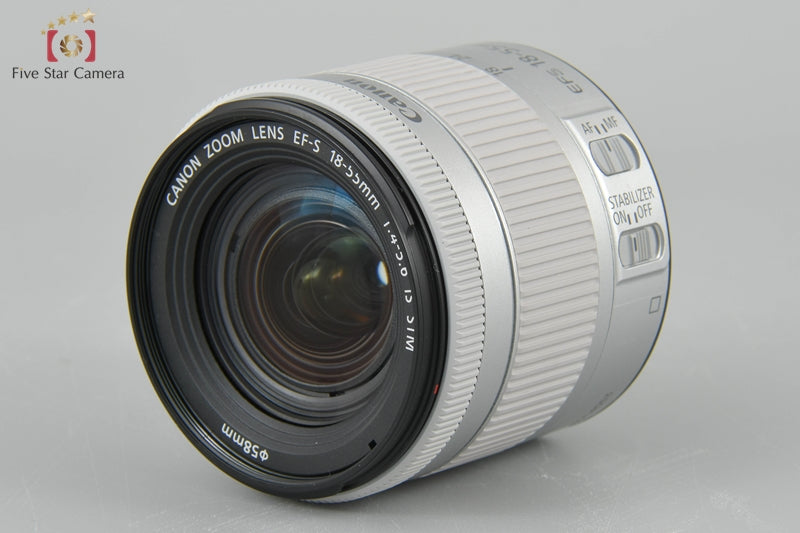 Near Mint!! Canon EF-S 18-55mm f/4-5.6 IS STM Silver