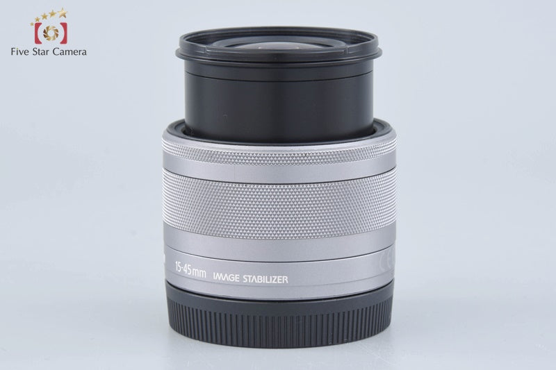 Very Good!! Canon EF-M 15-45mm f/3.5-6.3 IS STM Silver