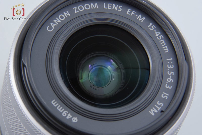Very Good!! Canon EF-M 15-45mm f/3.5-6.3 IS STM Silver