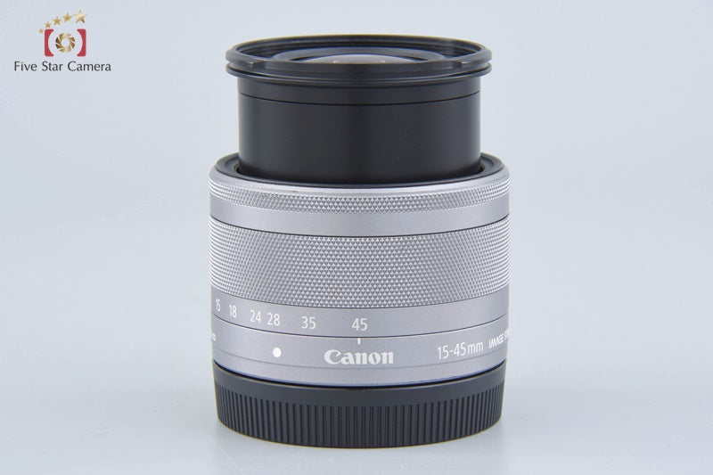 Very Good!! Canon EF-M 15-45mm f/3.5-6.3 IS STM Silver