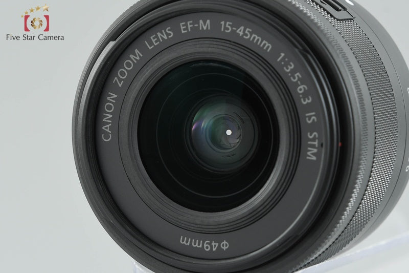 Canon EOS Kiss M / M50 Black 24.0 MP 15-45 55-200 IS STM Lenses