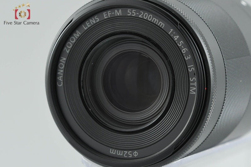 Canon EOS Kiss M / M50 Black 24.0 MP 15-45 55-200 IS STM Lenses