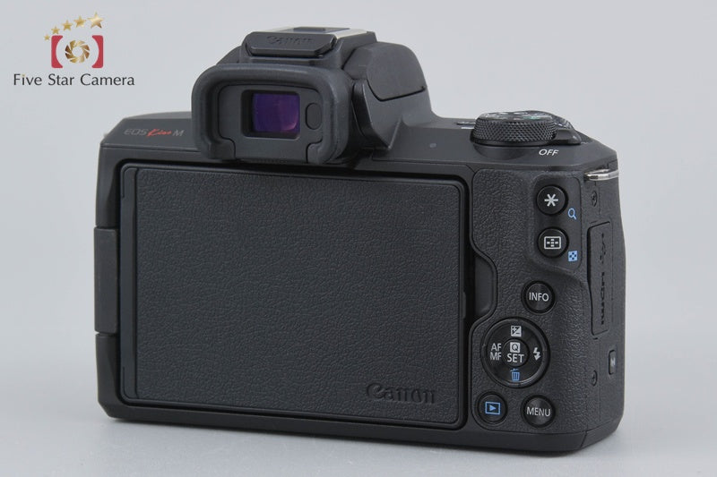 Canon EOS Kiss M / M50 Black 24.0 MP 15-45 55-200 IS STM Lenses