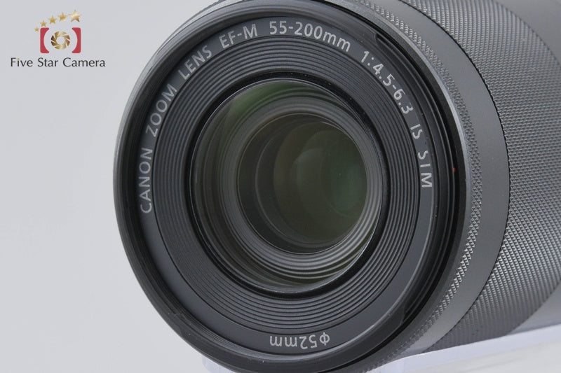 Canon EOS Kiss M / M50 Black 24.0 MP 15-45 55-200 IS STM Lenses