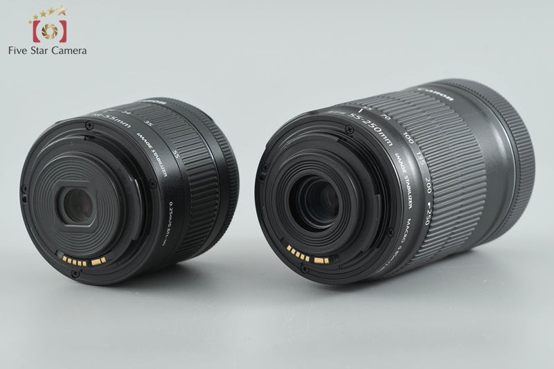 Canon EOS Kiss X10 / Rebel SL3 / 250D / 200DII 24.1MP 18-55 55-250 Lenses w/ Box