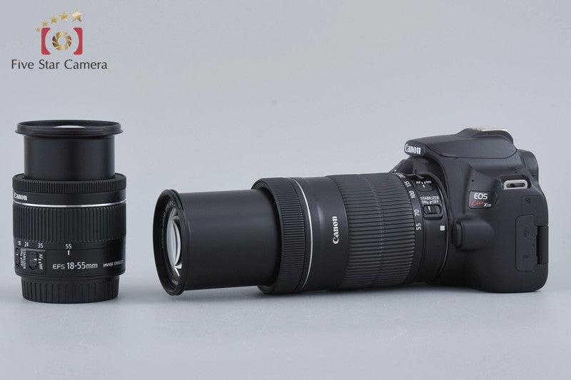 Canon EOS Kiss X10 / Rebel SL3 / 250D / 200DII 24.1MP 18-55 55-250 Lenses w/ Box