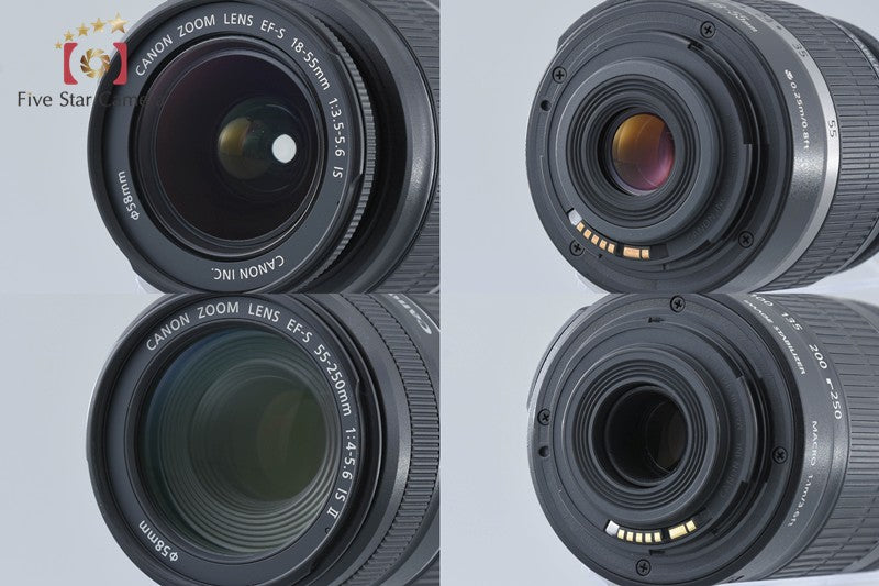 Count 5,176 Canon EOS Kiss X3 / Rebel T1i / 500D 15.1 MP 18-55 55-250 Lenses