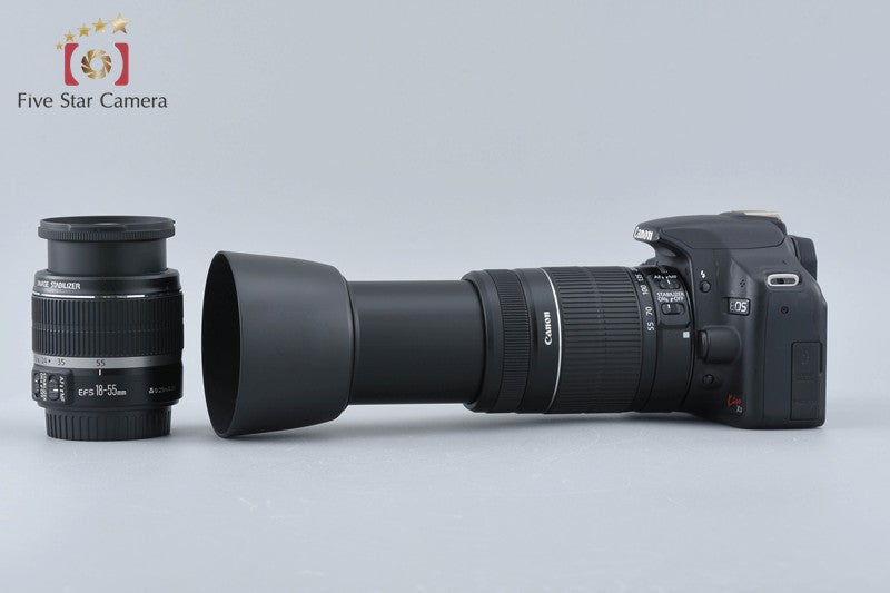 Count 5,176 Canon EOS Kiss X3 / Rebel T1i / 500D 15.1 MP 18-55 55-250 Lenses