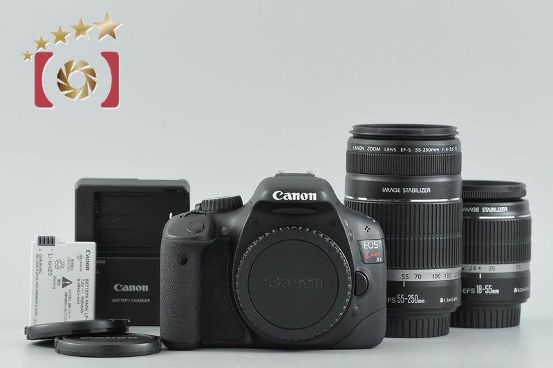 "Count 1,991" Canon EOS Kiss X4 / Rebel T2i / 550D 18.0 MP 18-55 55-250 Lenses