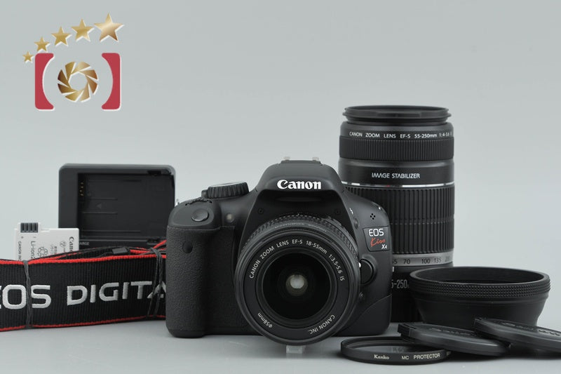 "Count 2,146" Canon EOS Kiss X4 / Rebel T2i / 550D 18.0 MP 18-55 55-250 Lenses