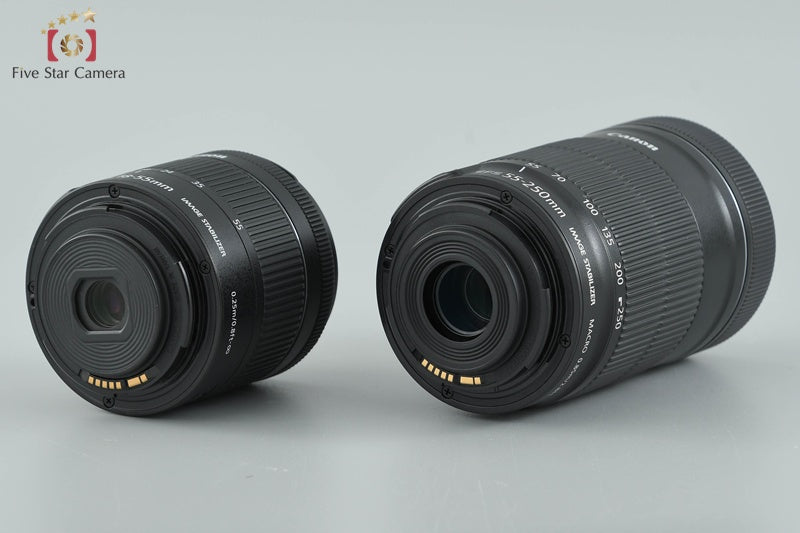 "Count 2,650" Canon EOS Kiss X9 / Rebel SL2 / 200D 24.2 MP 18-55 55-250 Lenses