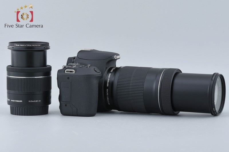 Count 1,487" Canon EOS Kiss X9 / Rebel SL2 / 200D Black 24.2MP 18-55 55-250 Lens