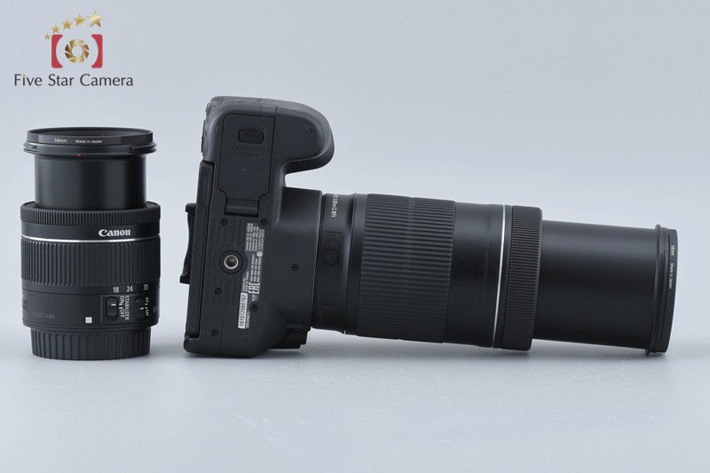 Count 1,487" Canon EOS Kiss X9 / Rebel SL2 / 200D Black 24.2MP 18-55 55-250 Lens