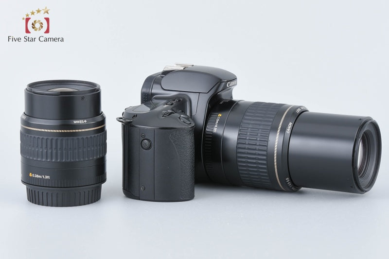 Canon EOS REBEL XS 35mm SLR Film Camera EF 35-80 80-200 Lenses