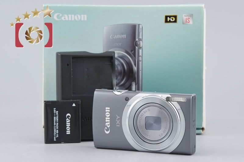 Canon 【中古】Canon キヤノン IXY 130 グレー コンパクトデジタルカメラ 元箱付き コンパクトデジタルカメラ