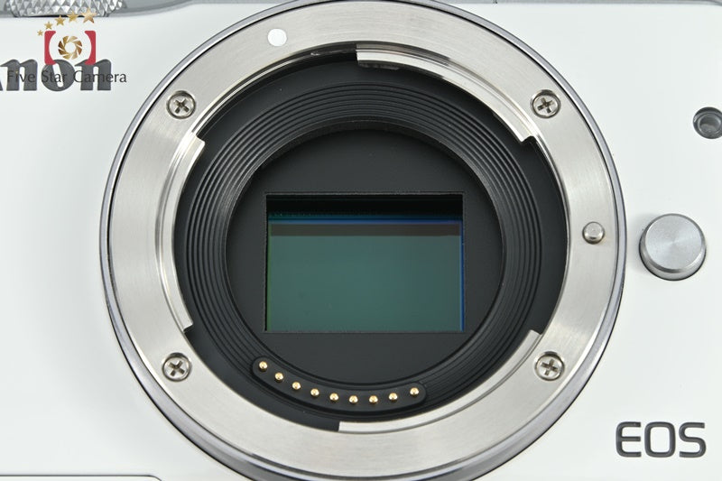 Canon EOS M10 White 18.0 MP Digital Mirrorless Camera 15-45 Lens