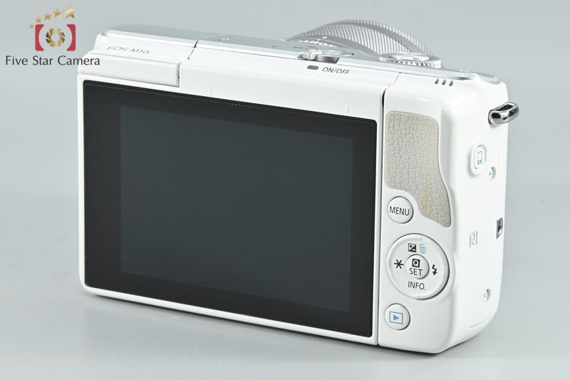 Canon EOS M10 White 18.0 MP Digital Mirrorless Camera 15-45 Lens