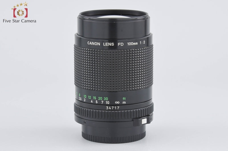 Canon New FD 100mm f/2 from Japan