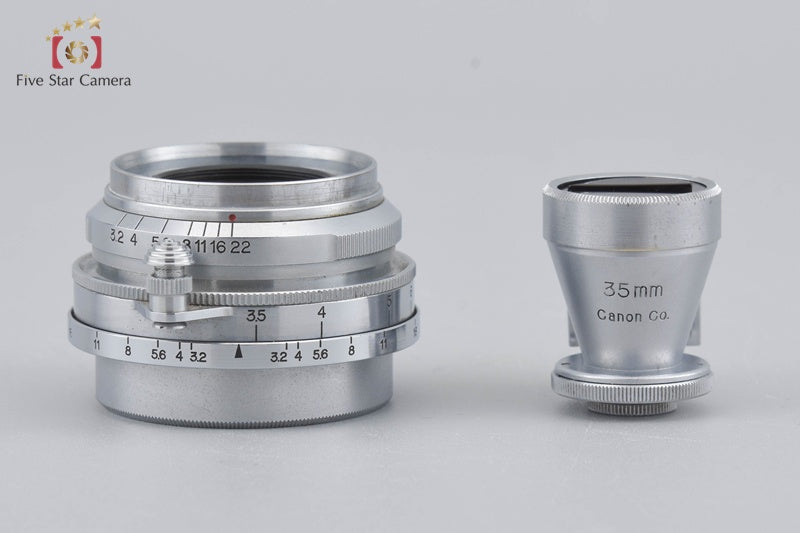 Canon Serenar 35mm f/3.2 L39 LTM Leica Thread Mount + 35mm Viewfinder