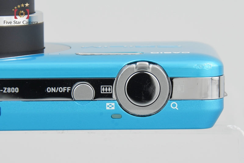 Very Good!! Casio EXILIM EX-Z800 Hawaiian Blue 14.1 MP Digital Camera w/ Box