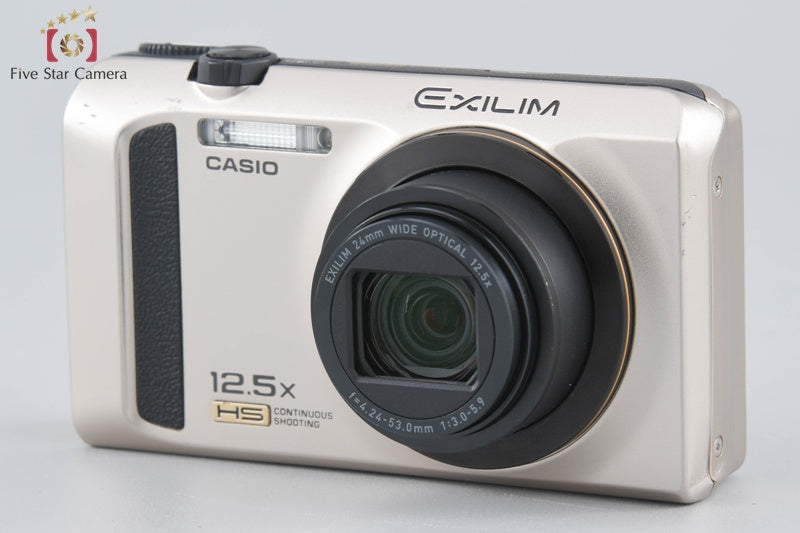 Casio HIGH SPEED EXILIM EX-ZR300 Gold 16.1 MP Digital Camera w/ Box