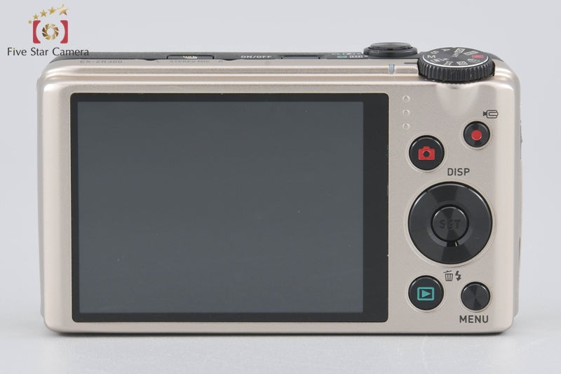 Casio HIGH SPEED EXILIM EX-ZR300 Gold 16.1 MP Digital Camera w/ Box