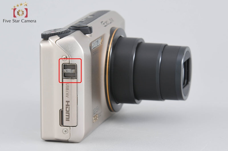 Casio HIGH SPEED EXILIM EX-ZR300 Gold 16.1 MP Digital Camera w/ Box