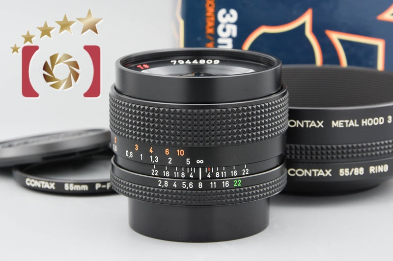 Near Mint!! CONTAX Carl Zeiss Distagon 35mm f/2.8 T* MMJ w/ Box