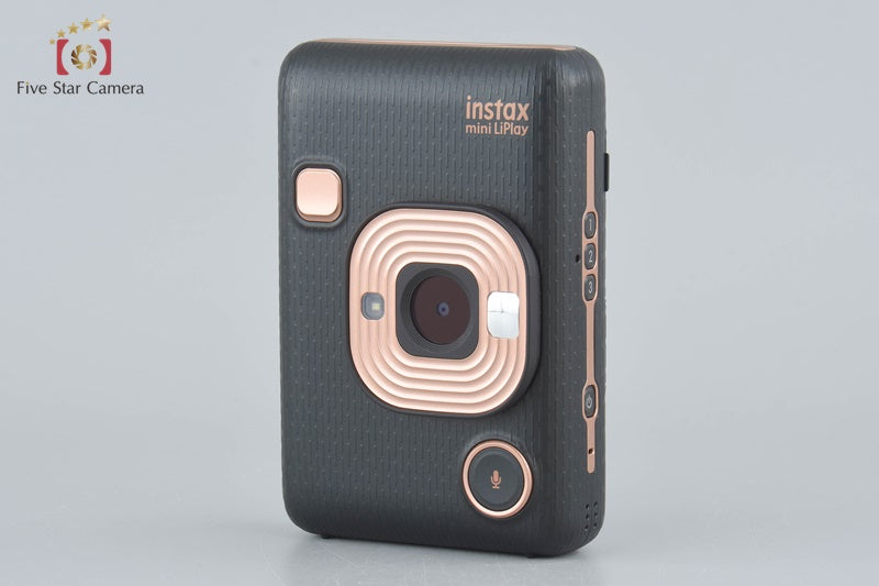 FUJIFILM Instax Mini LiPlay Elegant Black Instant Film Camera