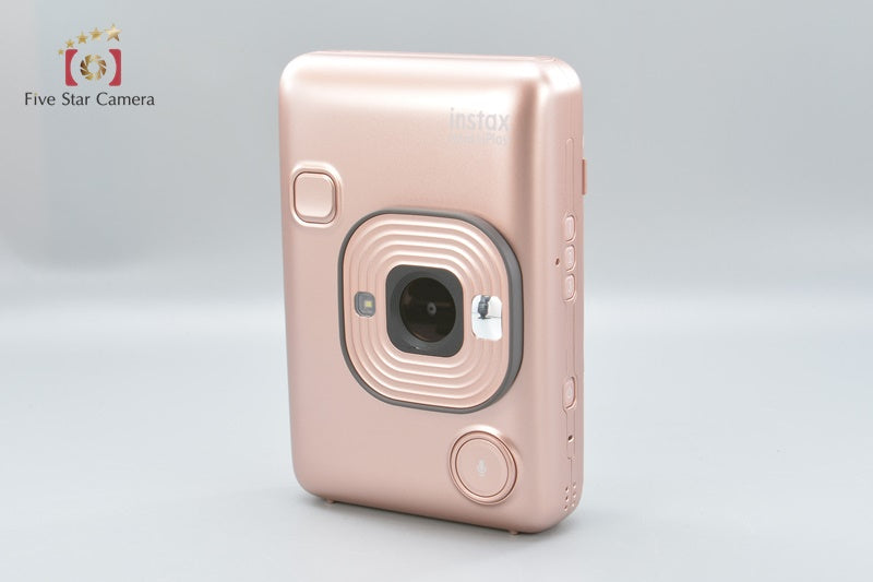 FUJIFILM Instax Mini LiPlay Blush Gold Instant Film Camera