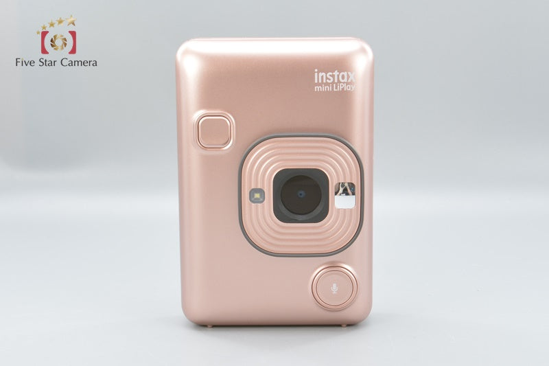 FUJIFILM Instax Mini LiPlay Blush Gold Instant Film Camera