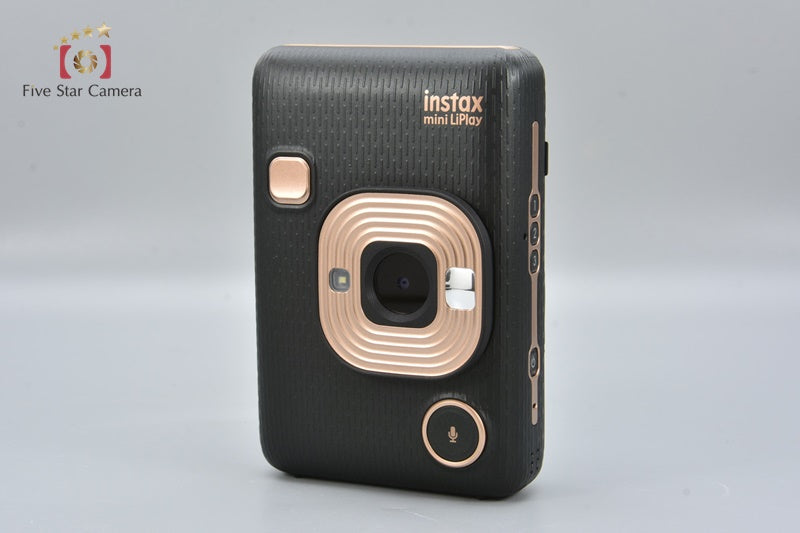 FUJIFILM Instax Mini LiPlay Elegant Black Instant Film Camera